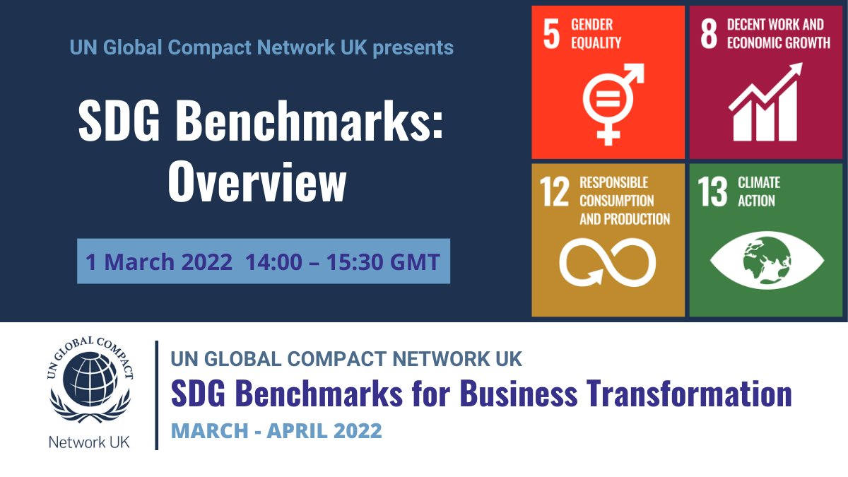 Join the introductory session of UN Global Compact Network UK's webinar series on SDG Benchmarks.