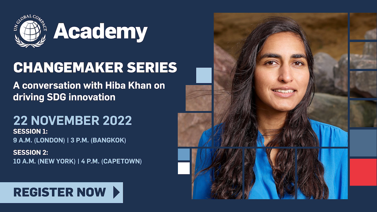 Join this edition of the Academy Changemaker Series featuring Hiba Khan of Mott MacDonald.