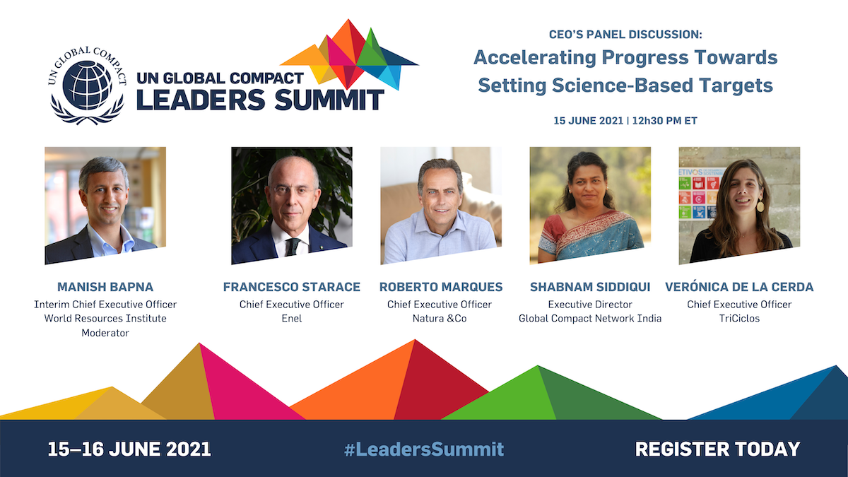 This Leaders Summit panel discussion takes a look at corporate climate action and the upcoming Climate Ambition Accelerator.