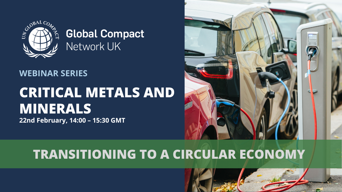 Join this session to learn about issues related to critical metals and minerals in transitioning to a circular economy.