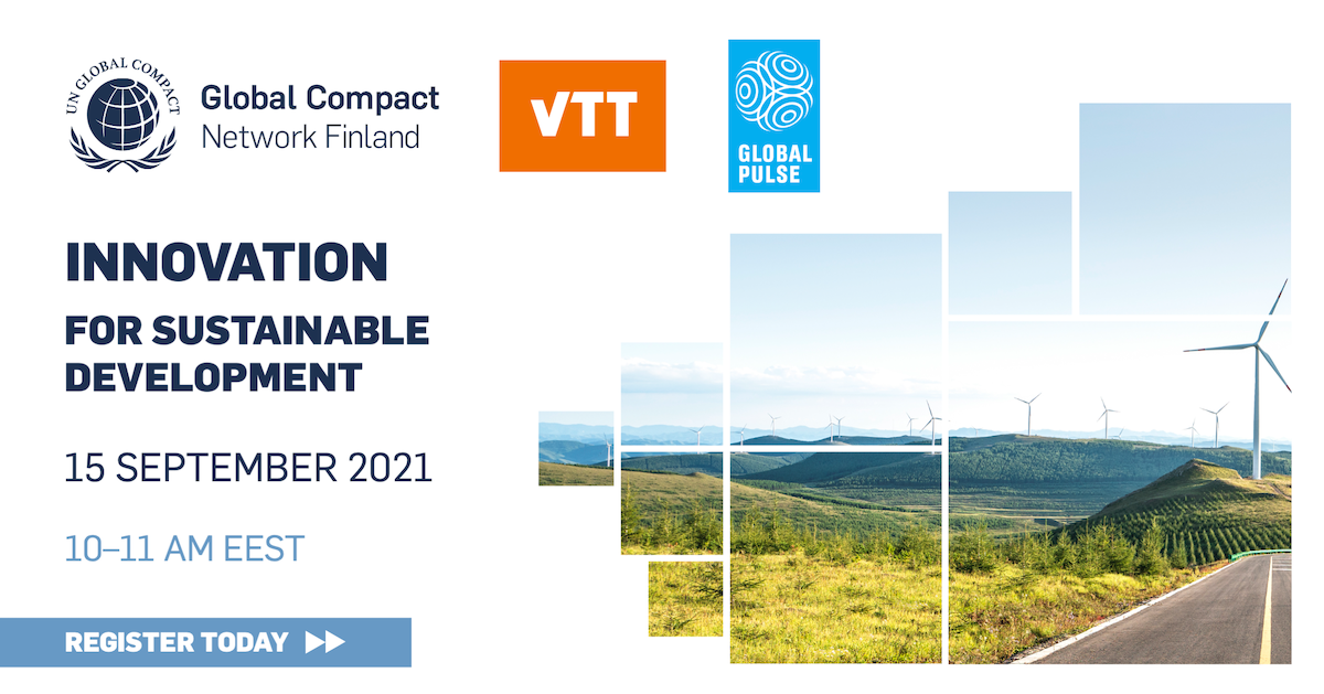 Global Compact Network Finland is hosting a webinar on the role of business in delivering breakthrough innovation.