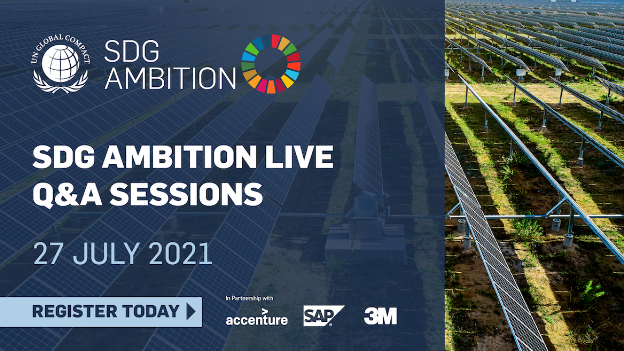 Join our global SDG Ambition Q&A Webinar to learn more about the SDG Ambition Accelerator Program.