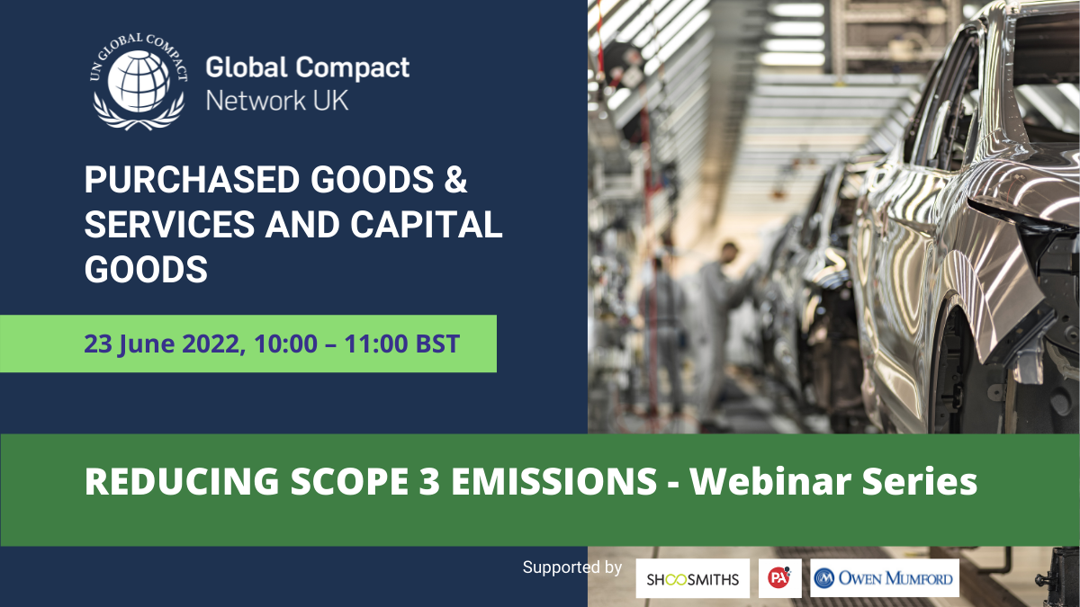 What role do purchased goods and services as well as capital goods play in reducing Scope 3 emissions of a company?