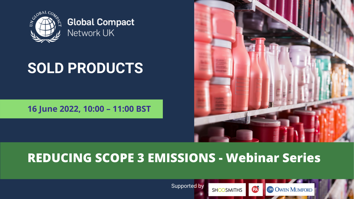 What role do sold products play in reducing Scope 3 emissions of a company?