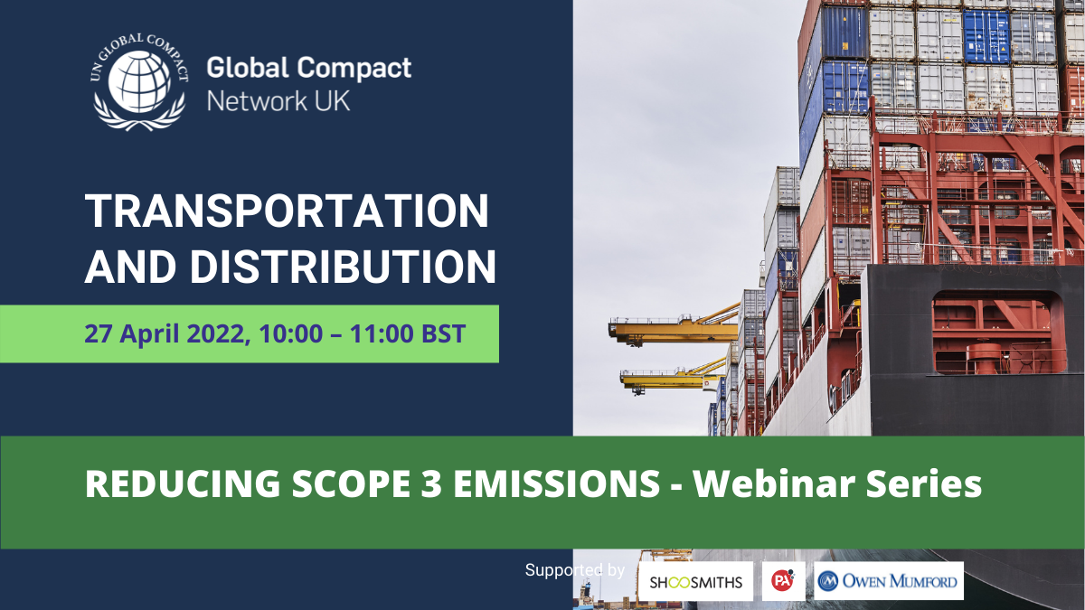 What role do transportation and distribution play in reducing Scope 3 emissions of a company?