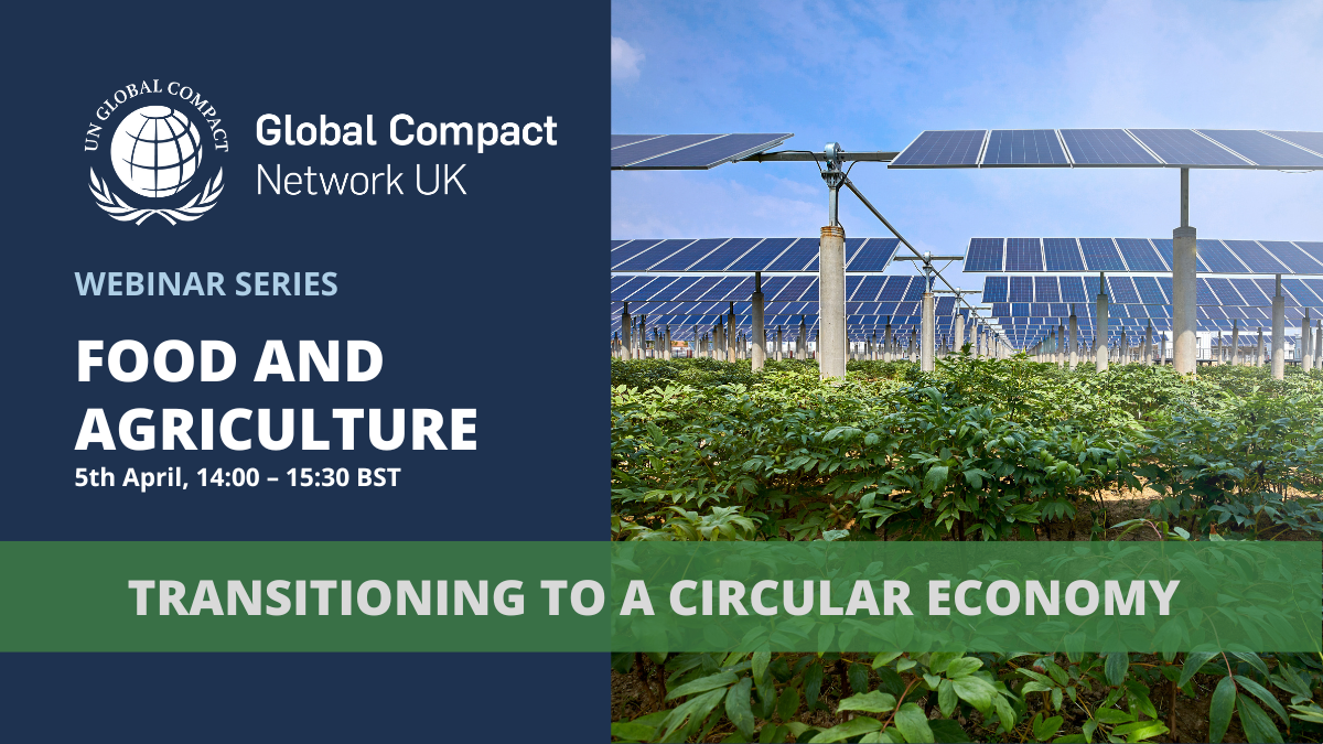 Join this session to learn about issues related to food and agriculture in transitioning to a circular economy.