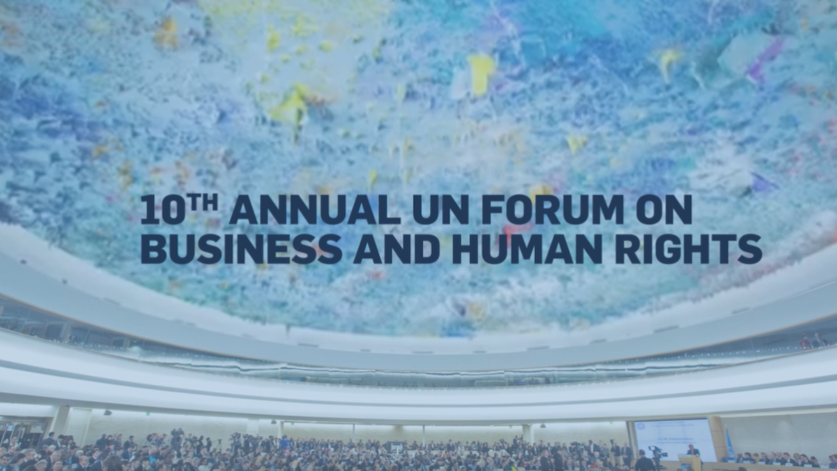 Join business and governments in driving further ambition towards business and human rights.