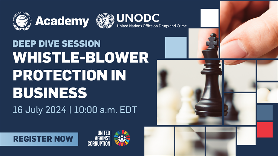 Deep Dive session: Whistle-blower protection in business, 16 July 2024