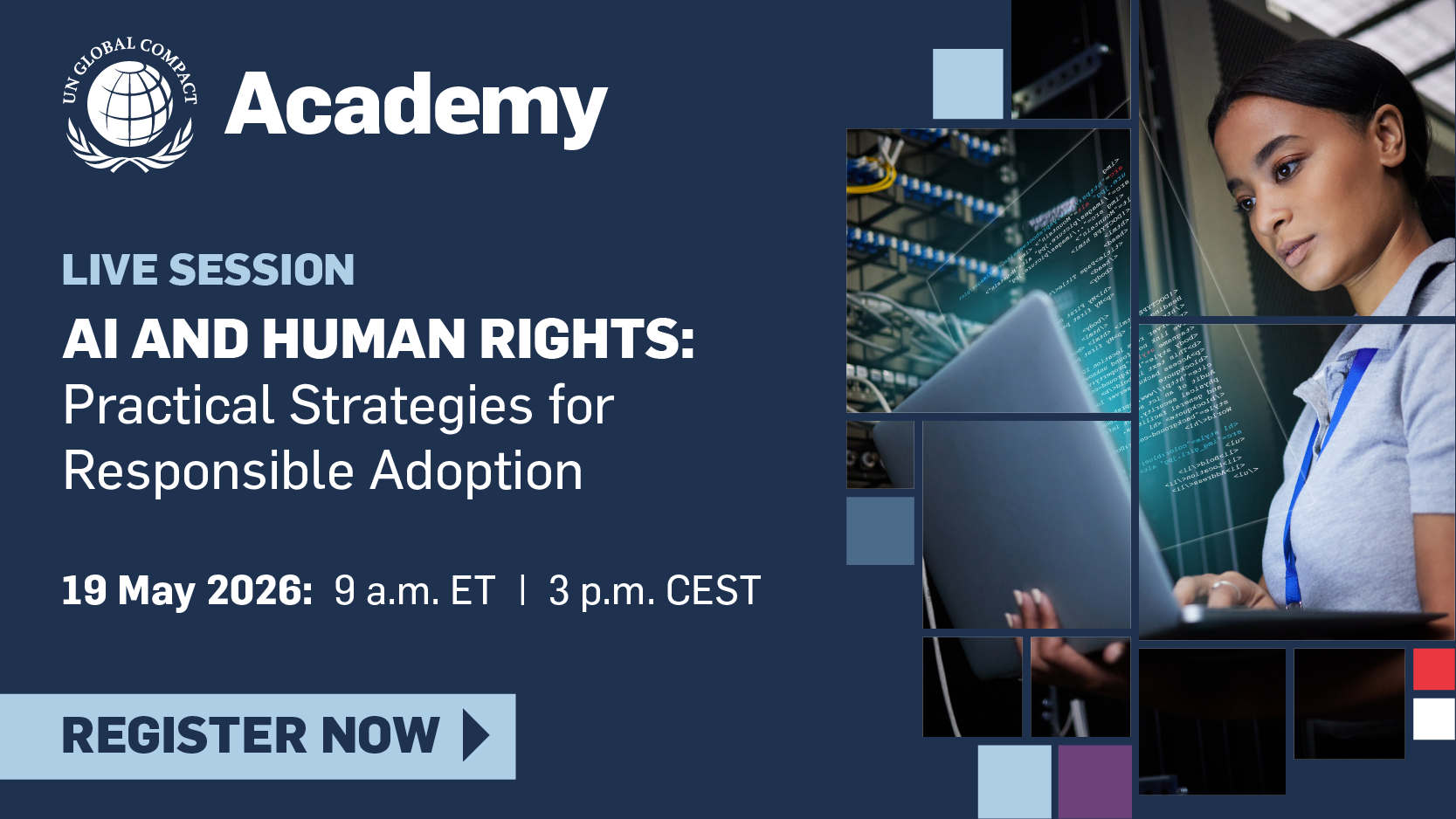 AI and Human rights: Practical Strategies for Responsible Adoption on May 19th, Register now!